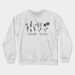 Flower Child Floral Apparel Crewneck Sweatshirt